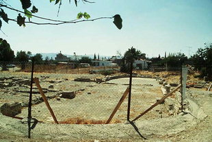 Die Überreste einer Kirche mit drei Konchen in Gortyn