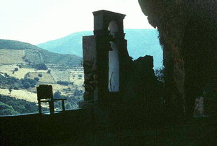 The cave chapel of Agia Sofia in Topolia