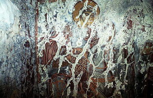 A fresco in the Panagia Church, Drimiskos