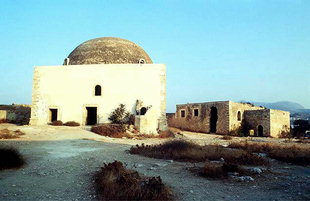 The Ibrahim Han Mosque and the Bishop's Palace of the Fortezza, Rethimnon