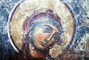 A 14C fresco in Agia Marina Church in Kalogeros