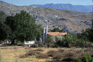 L'église Byzantine d'Astratigos à Kardaki