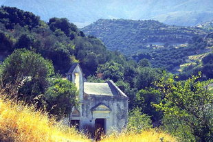 Die byzantinische Panagia Kera-Kirche in Sarhos