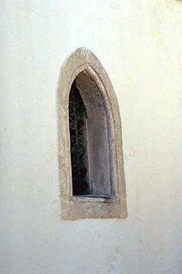 A window of the church of Gorgoliani Monastery