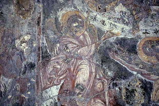 A fresco in Astratigos Church in Kardaki