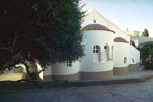 Die dreischiffige Kirche vom Palianis-Kloster