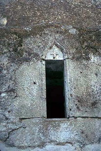 La fenêtre postérieure d'Agia Paraskevi à Episkopi
