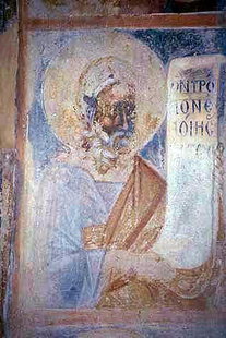 Un affresco della chiesa di Agìa Paraskevì ad Episkopì