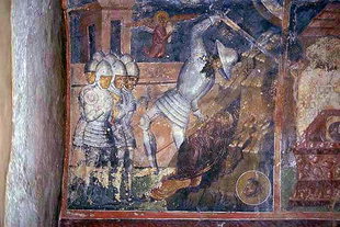 A fresco in Agia Paraskevi Church in Episkopi