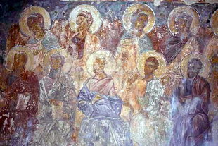A fresco in Agios Ioannis Church in Episkopi