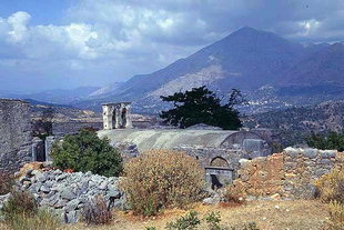 Blick vom Halepas-Kloster