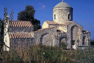 Die byzantinische Agios Georgios-Kirche in Kalamas