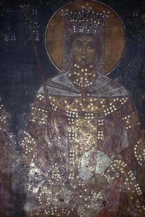 Une fresque dans l'église d'Agios Ioannis, Anogia
