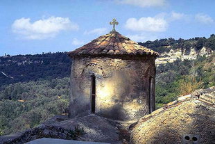 The dome of Sotiras Christos Church in Eleftherna