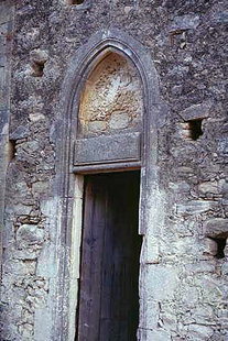 The portal of Agios Antonios Church, Aggeliana
