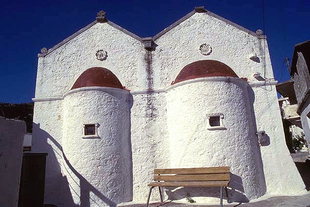 Die Agios Antonios-Kirche in Kalamafka