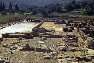 Der Zentralhof und der Westflügel vom Palast, Zakros