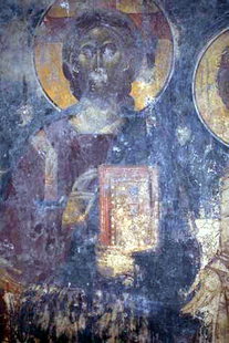 A fresco in Agii Apostoli Church in Andromili, Lithines