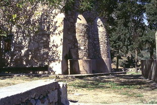 The church of Agios Georgios Vrahatsiotis Monastery in Latsida