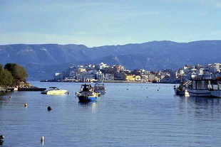 Agios Nikolaos from Limena Peninsula