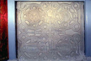 Byzantinische Marmorreliefs in der Panagia-Kirche