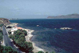 Agia Marina and der Strand von Platanias