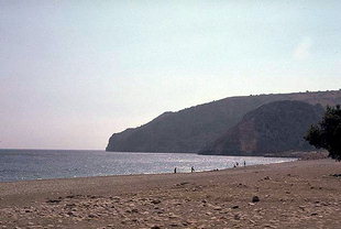 La plage à Sougia