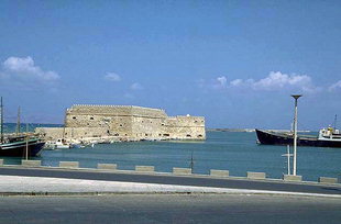 La fortezza veneziana di Koules, nel porto di Iraklion
