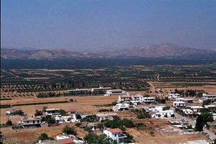 La Plaine de Mesara vue du château Vénitien, Harakas