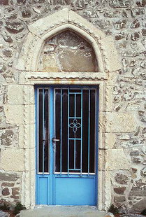 Das Portal der byzantinischen Sotiras Christos-Kirche in Kato Viannos