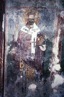 Une fresque dans l'église de Sotiras à Kato Viannos
